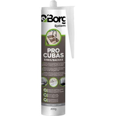Adesivo de Poliuretano para Fixação de Pias Pro Cubas Cinza 400G QBORG271217