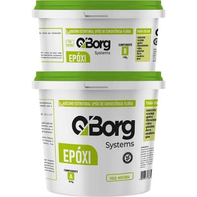 Adesivo Estrutural Epoxi Bicomponente QBORG270180 Alta Aderencia Fluida 1kg Qborg