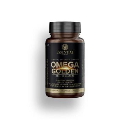Suplemento Alimentar Essential Nutrition Ômega Golden Benefício Cognitivo 595mg EPA + 260mg DHA 14mg