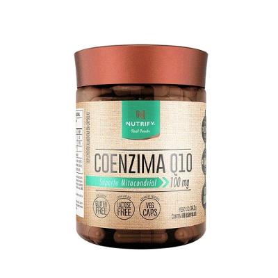 Suplemento Alimentar Nutrify Coenzima Q10 100mg com Vitamina e Vegano 60 Caps