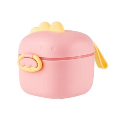 Pote Dosador de Leite em Pó para Bebê Pote Dosador Leite em Pó Rosa com Colher Medidora Livre de BPA