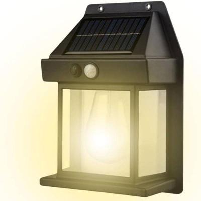 Kit 3 Luminária Solar Externa Arandela Potente Sensor Presença Recarregável 3 Modos