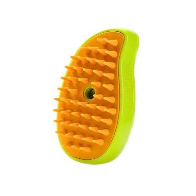 Kit 3 Escova Autolimpante Elétrica 3 em 1 para Pets a Vapor Spray Verde
