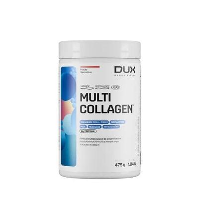 Suplemento Alimentar Multi Collagen com Colágeno Tipo I e II Sabor Frutas Vermelhas 475G