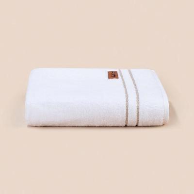 Toalha de Lavabo Haus Reflexo 100% Algodão 600g-m2 Estampa Listrada Branco Altenburg