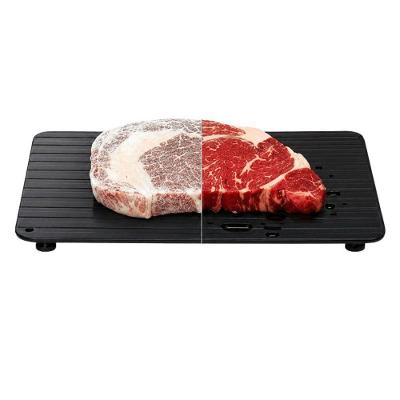 Tábua Inteligente para Descongelar Alimentos 3x Mais Rápido Liga Metálica Cozinha Preto