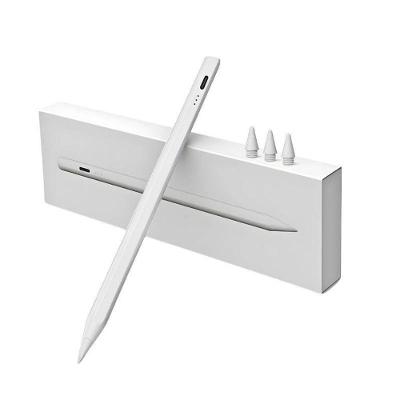 Caneta Digital Touchscreen Recarregável Ponta Fina Branco Compatível Celulares Tablets Laptops Mesas
