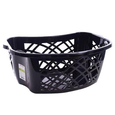 Cesto para Roupa Eco Plast 35L Plástico Design Moderno Preto Jaguar