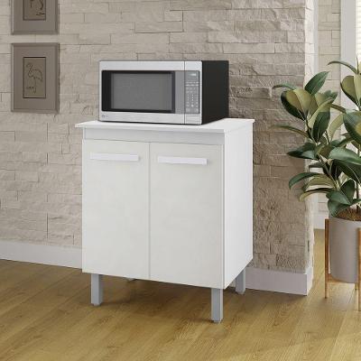 Balcão Multiuso Serena 2 Portas MDP 70CM Branco Moblis Móveis