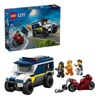 Bloco de Montar City Van de Transporte de Prisioneiros 60479 198 Peças Lego