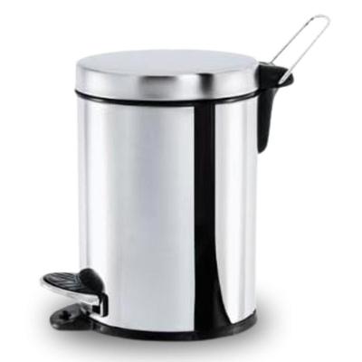 Lixeira Decorline 3L Aço Inox com Pedal Balde Interno Removível Inox Brinox