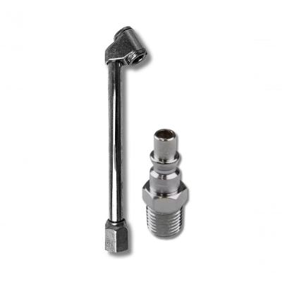 Bico Inflador de Pneus BSP 1-4 com Engate Rápido 1-4 Kit para Calibração de Veículos Hidraflux