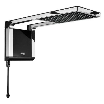 Ducha Eletrônica Acqua Storm Ultra 6800W Compatível com Aquecedor Solar Preto Cromado Lorenzetti