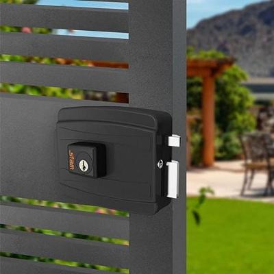 Fechadura Elétrica 12V Preto Stam Elétrica 12V Aço Preto Stam Metalúrgica