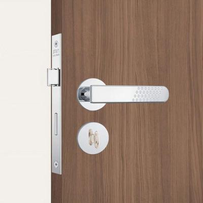 Fechadura para Banheiro 823-21 Alavanca com Roseta Redonda Inox Cromado Stam Metalúrgica