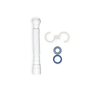 Sifão Universal Tubo Extensivo Simples com Bucha de Redução 3 em 1 Branco Pádova