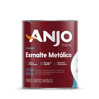 Tinta Esmalte Metálico Ouro Antigo para Interiores e Exteriores 900ML Anjo
