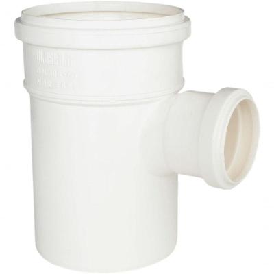 Tee de Esgoto com Redução 100mm X 75mm PVC Alta Resistência Química e Mecânica