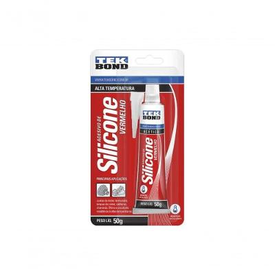 Silicone Acético Alta Temperatura Vedações Diversas Indústria Automotiva Construção Civil Vermelho