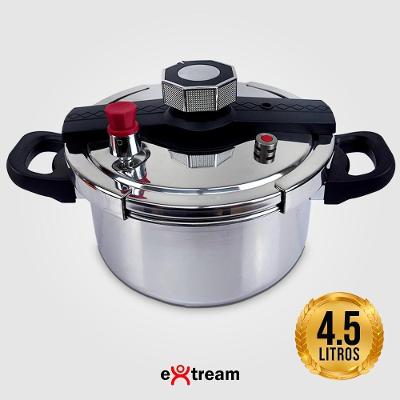 Panela de Pressão Securelock Pro Extream Aço Inox 4,5L Fechamento Externo 4,5L