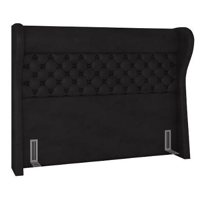 Cabeceira Cama Casal 140cm Trinidad P02 Sintético Preto - Mpozenato