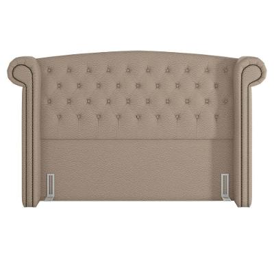 Cabeceira Cama Box Casal Queen 160Cm Provença P02 Linho Bege