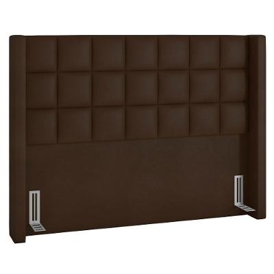 Cabeceira Cama Box Casal 140cm Pisa P02 Sintético Marrom - Mpozenato