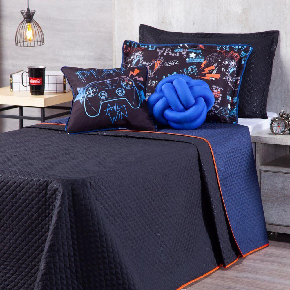 Cobre Leito Game Win Almofadas 05 Peças - 9