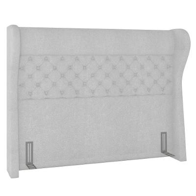 Cabeceira Cama Box Casal Queen 160cm Trinidad P02 Boucle Branco - Mpozenato