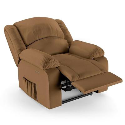 Poltrona Do Papai Reclinável Pietra Power Touch Massagem Fh9 Pu Caramelo - Mpozenato