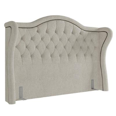 Cabeceira Cama Casal 140cm Antibes P02 Boucle Cru - Mpozenato