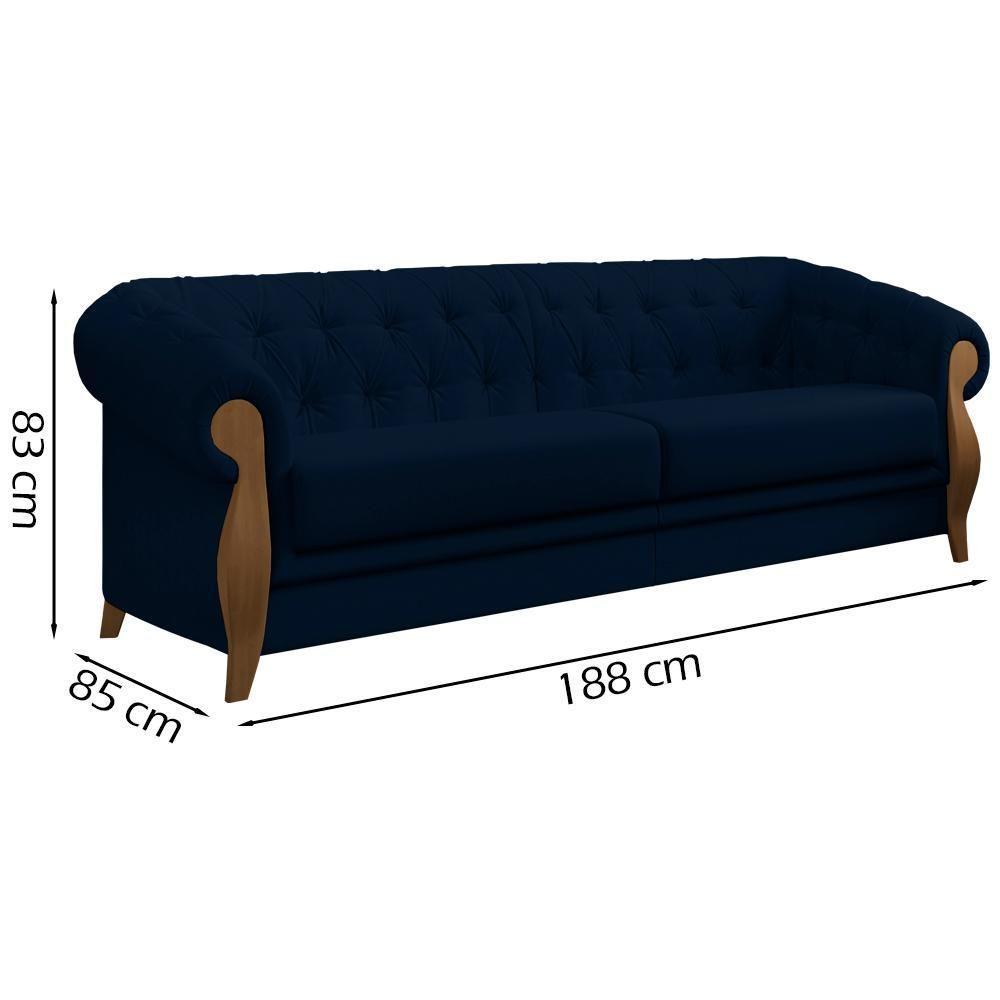 Kit Sofa E Poltrona Decorativa Murano Veludo Sl 948 Moll Sl 948 - 7