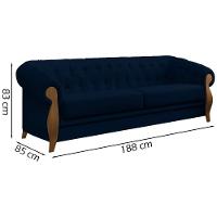 Kit Sofa E Poltrona Decorativa Murano Veludo Sl 948 Moll Sl 948 - 13