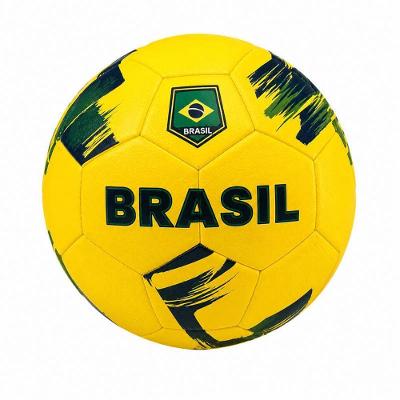 Kit 2 Bolas de Futebol Brasil Tamanho Padrão Costuras Reforçadas Verde Único