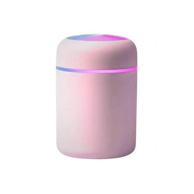 Kit 02 Umidificador de Ar Rosa Aromatizador Ultrassônico 300ML Usb Led Rgb