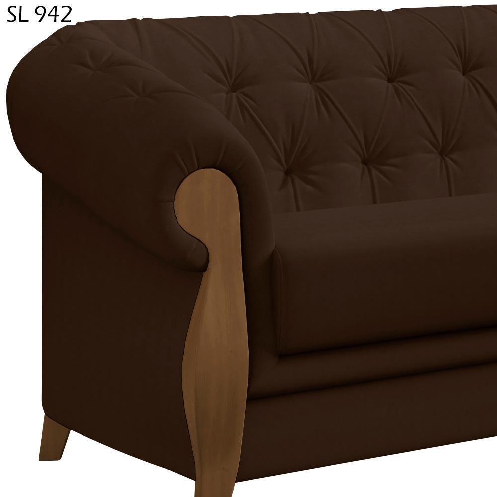 Kit Sofa E Poltrona Decorativa Murano Veludo Sl 942 Moll Sl 942 - 4