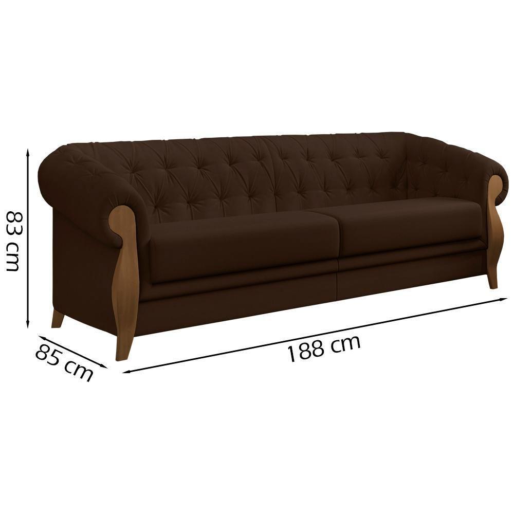 Kit Sofa E Poltrona Decorativa Murano Veludo Sl 942 Moll Sl 942 - 7