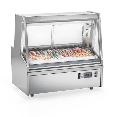 Balcão Frigorífico Peixaria GAPX150A Conservação Estática com LED e Vidro Duplo Inox Gelopar