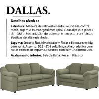Kit Sofa 2 E 3 Lugares Dallas Linho Tce 1026 Moll Tce 1026 - 8
