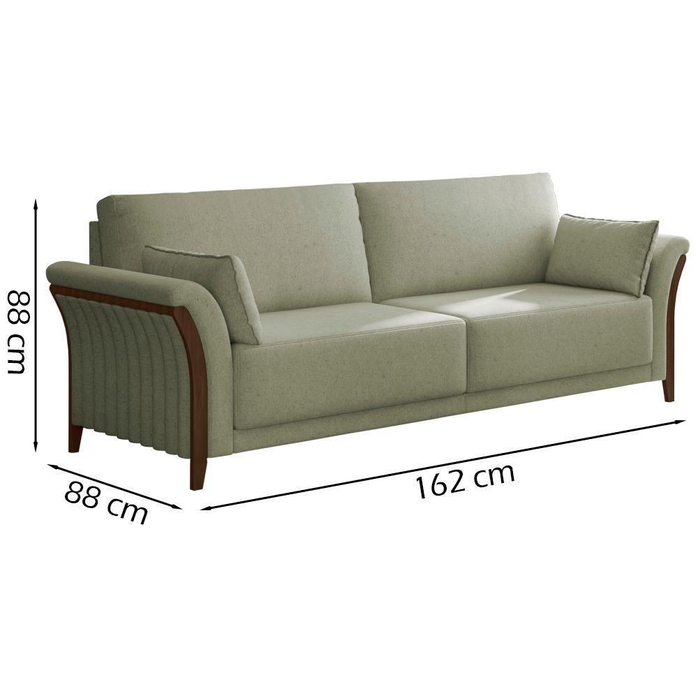 Kit Sofa 162 Cm E Poltrona Decorativa Royalle Linho Tce 1026 Moll Tce 1026 - 9