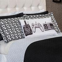 Cobre Leito Game Retrô Dupla Face com Almofada Casal 6pçs - 6