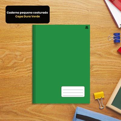 Caderno Costurado Pequeno Capa Dura Caderno Pequeno Costurado Capa Dura 96 Paginas Verde