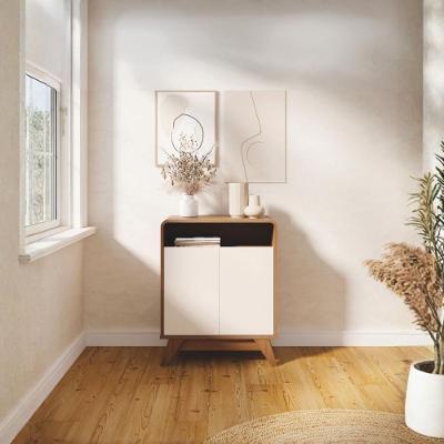 Bancada Nature Moderno 2 Portas 1 Gaveta MDP 64CM Off White Casah