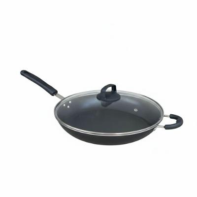 Frigideira Starflon Antiaderente Alumínio 32CM 3,4L Tampa Vidro Temperado Docesar