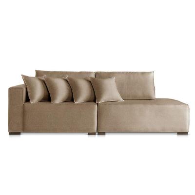 Sofá Modular Isa 4 Lugares com Chaise 270CM Bege Linho Isa Estofados