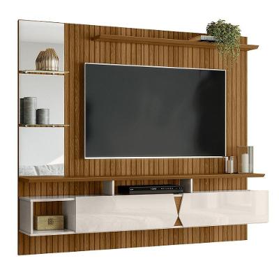 Painel para Tv 55" 183CM MDF-MDP Basculante Off White Lukaliam Móveis