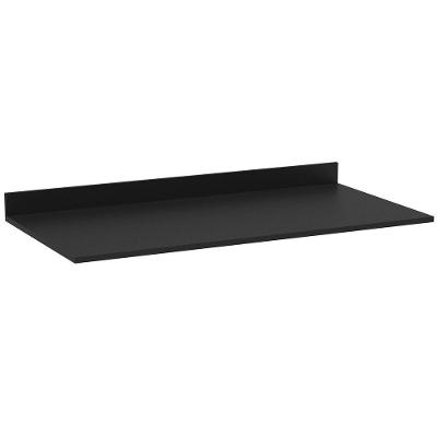 Tampo de Balcão para Cozinha Melissa sem Porta sem Gavetas MDP 120CM Preto Estrutura Resistente