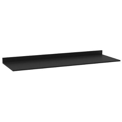 Tampo de Balcão para Cozinha Lorena sem Porta sem Gavetas MDP 160CM Preto Lorena Móveis