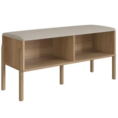 Sapateira Banco Oslo 3 Prateleiras 93CM MDP Bege Artesano Móveis