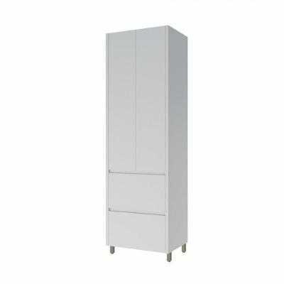 Paneleiro 2 Portas 2 Gavetas Nesher Rainha 70cm 100 Mdf Branco